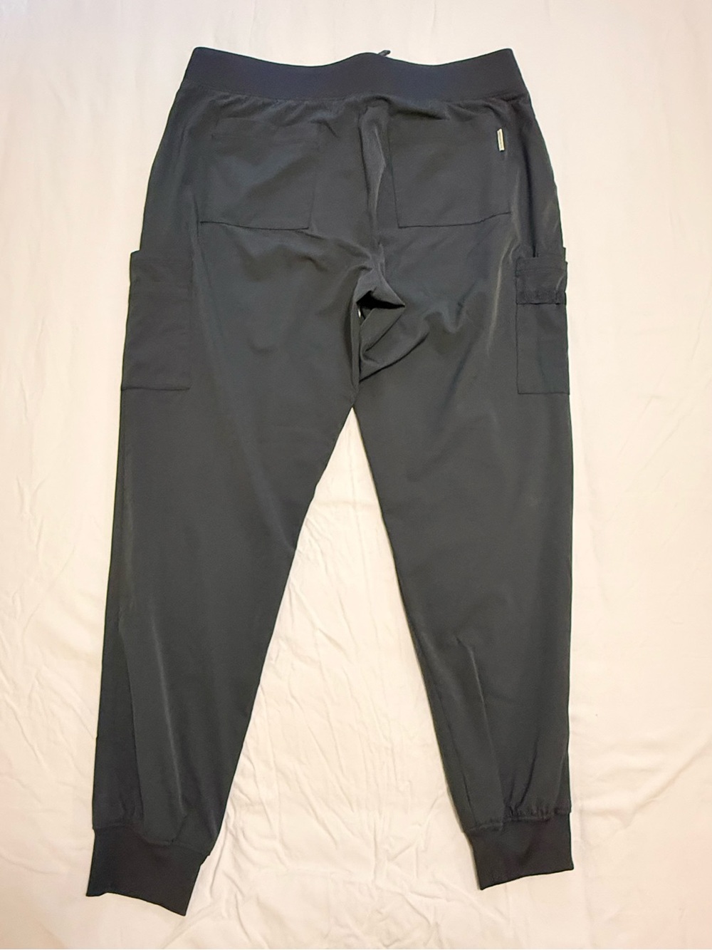 WhisperLite Cargo Scrub/Jogger Pants with Drawstring Waist | Pewter - Picture 7 of 11